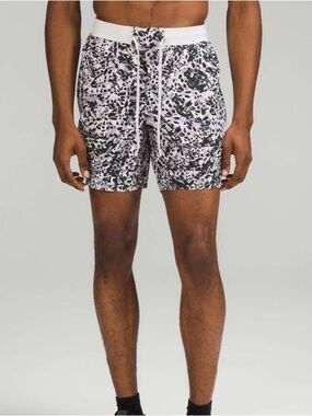 LULULEMON | License to Train 7” Linerless Printed Athletic Shorts Men’s Size L